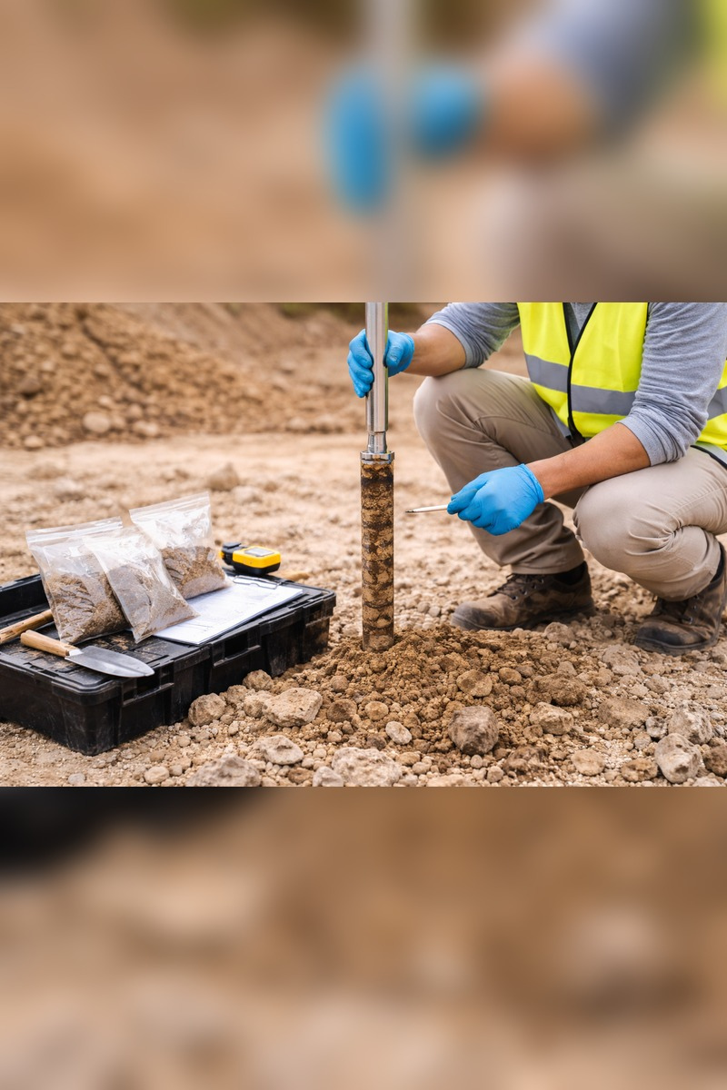 Waste classification assessment sampling for civil construction site